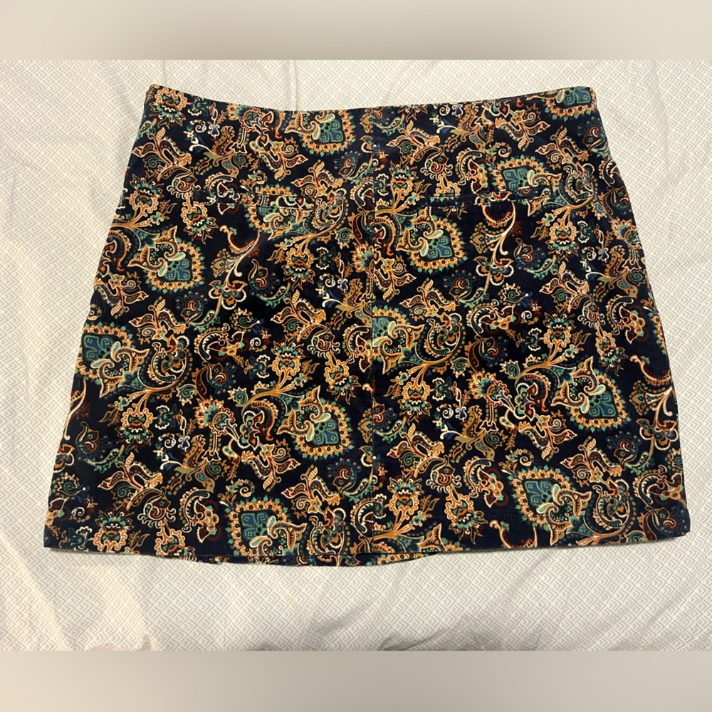 Canyon river blues corduroy skirt